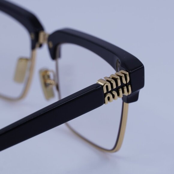 Miu Miu MU10ZS 1AB08N Sunglasses Black Browline Frame - Picture 7 of 11